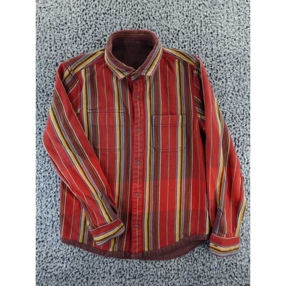 Outerknown Reversible Blanket Shirt Men's Organic Cotton Long Sleeve Button Down